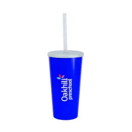 Large Tucan Tumbler With Cap And Straw - Royal Blue